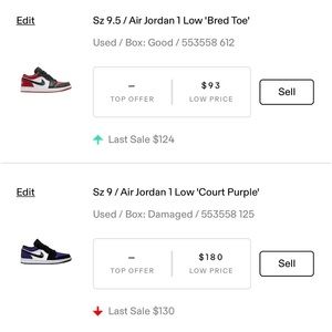 Selling my Jordan 1s
